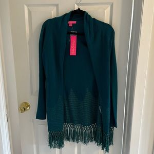 NWT. Lilly Pulitzer teal sweater.